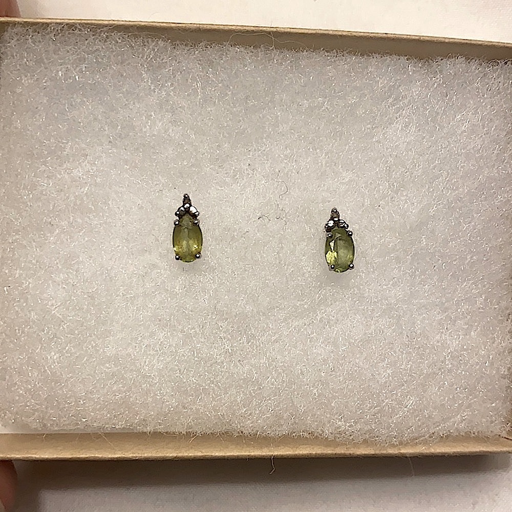 Peridot Sterling Silver Earrings
